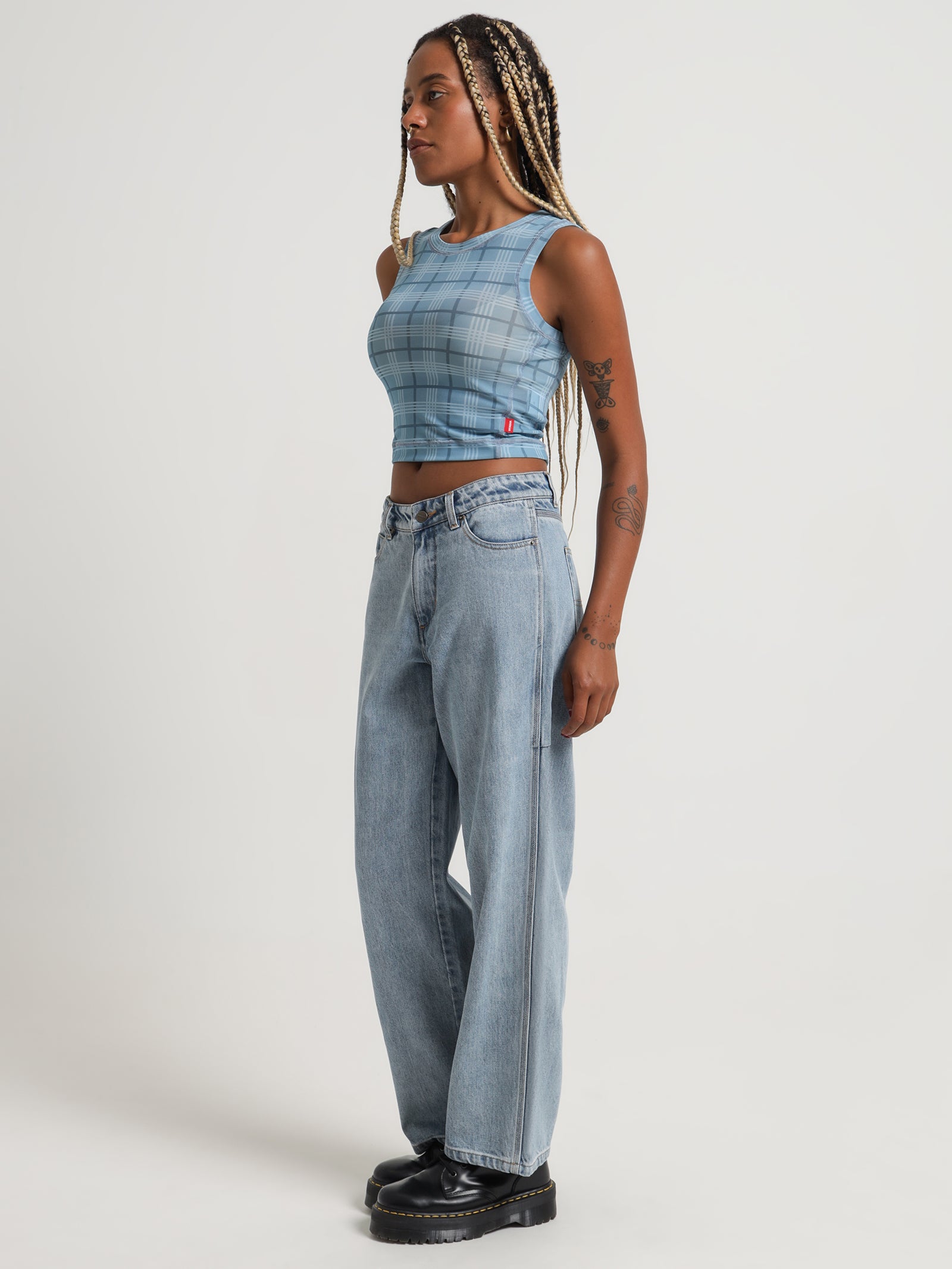 Worship Hangtime Sloucher Jeans in Worship Blue Dust | Glue Store