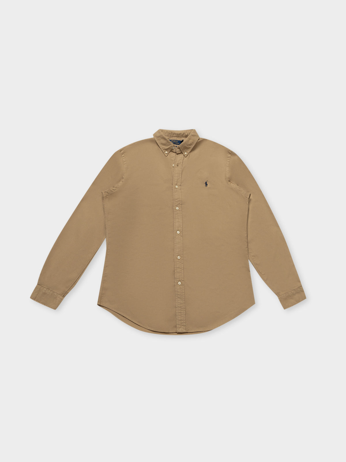 Polo Ralph Lauren Slim-Fit 40/1 GD Oxford Shirt in Tan | Tan