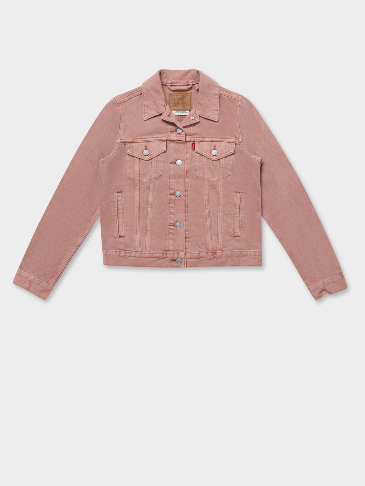 Levis Original Trucker jacket in Garment Dyed Red | Beige