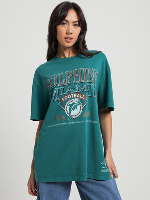 Miami Dolphins T-Shirt in Black - Glue Store