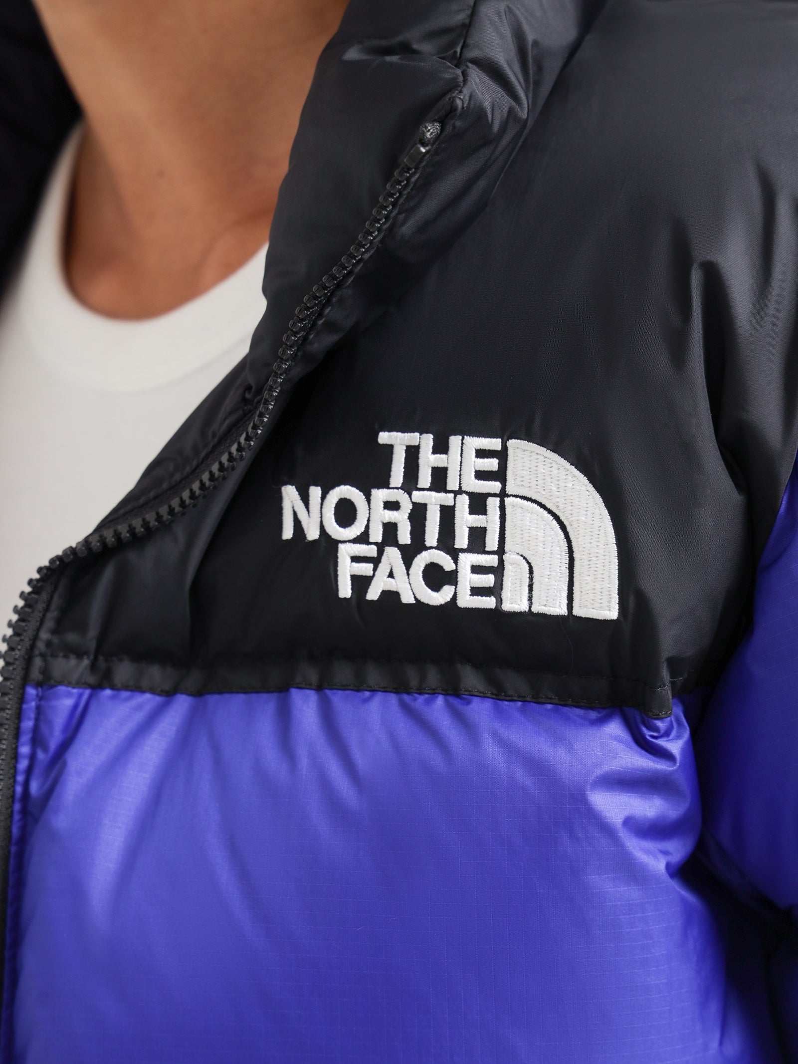 1996 Retro Nuptse Puffer Jacket in Lapis Blue