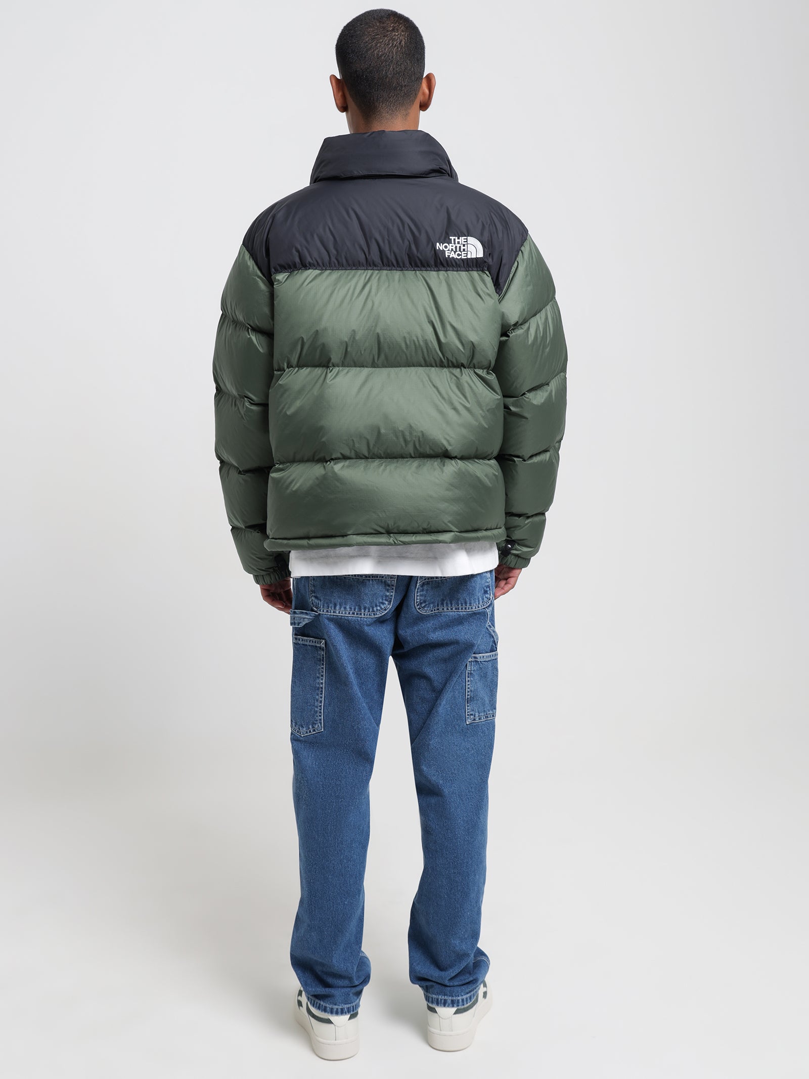 North face bomber jacket green sale