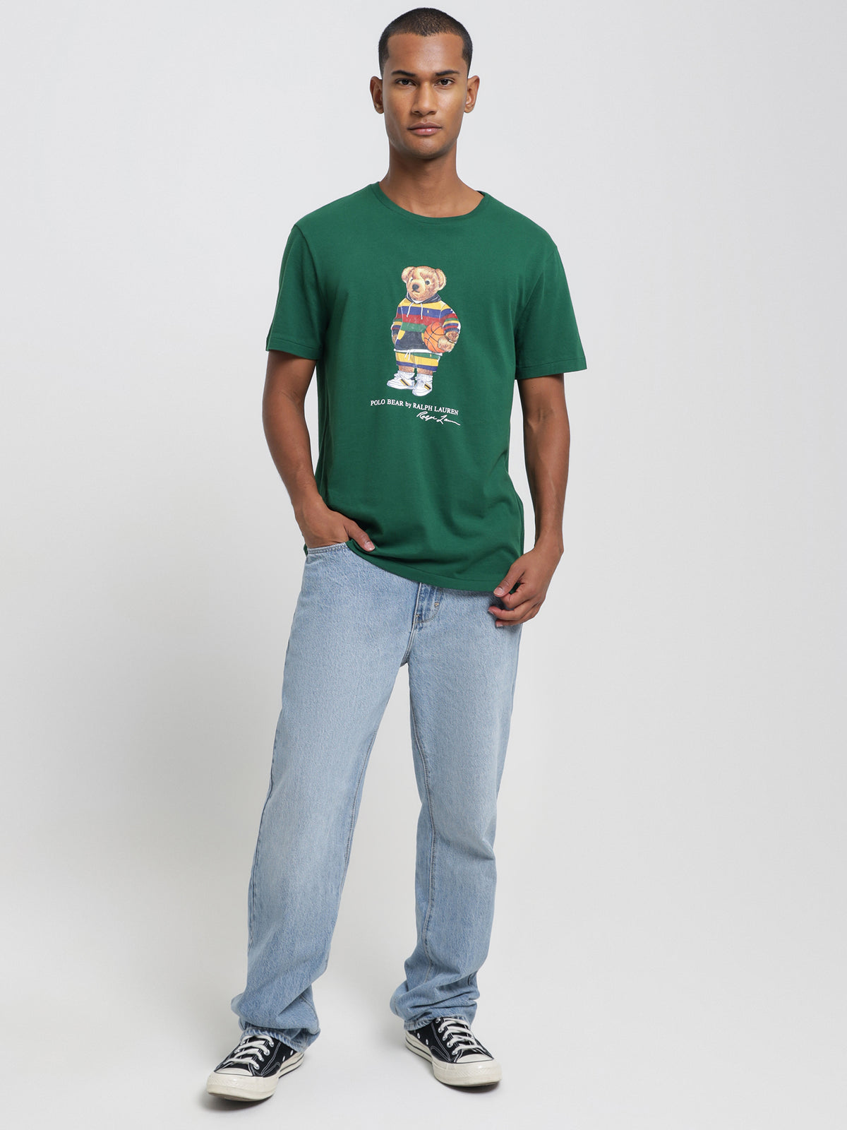 Polo Ralph Lauren Active Bear T-Shirt in New Forest Green | Forest