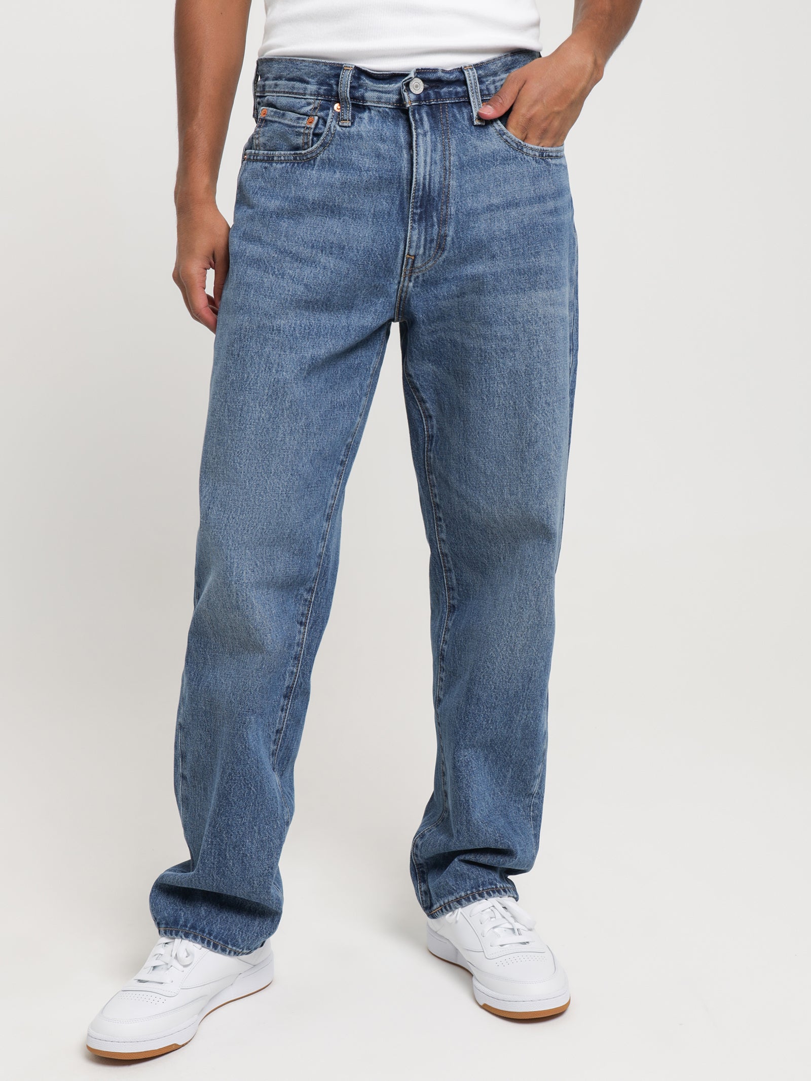 Levis 568 Stay Loose Jeans in Blue Denim Denim | Glue Store