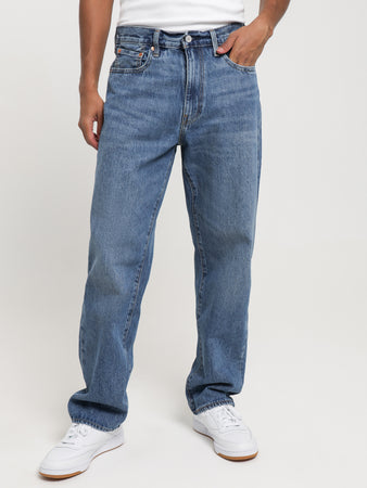 568 Stay Loose Jeans in Blue Denim - Glue Store