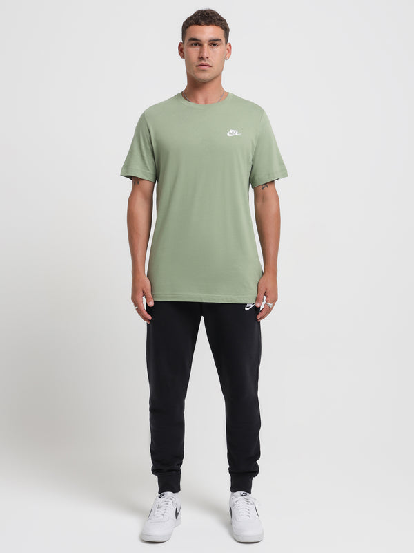 Nike Sportswear Club T-Shirt in Oil Green Green | Glue Store