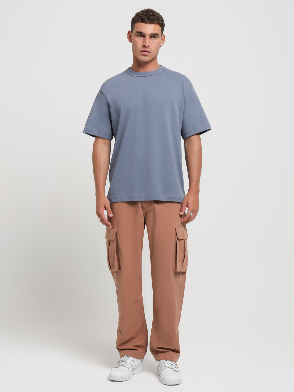 Article One Wyatt Cargo Pants in Clay Orange | Clay