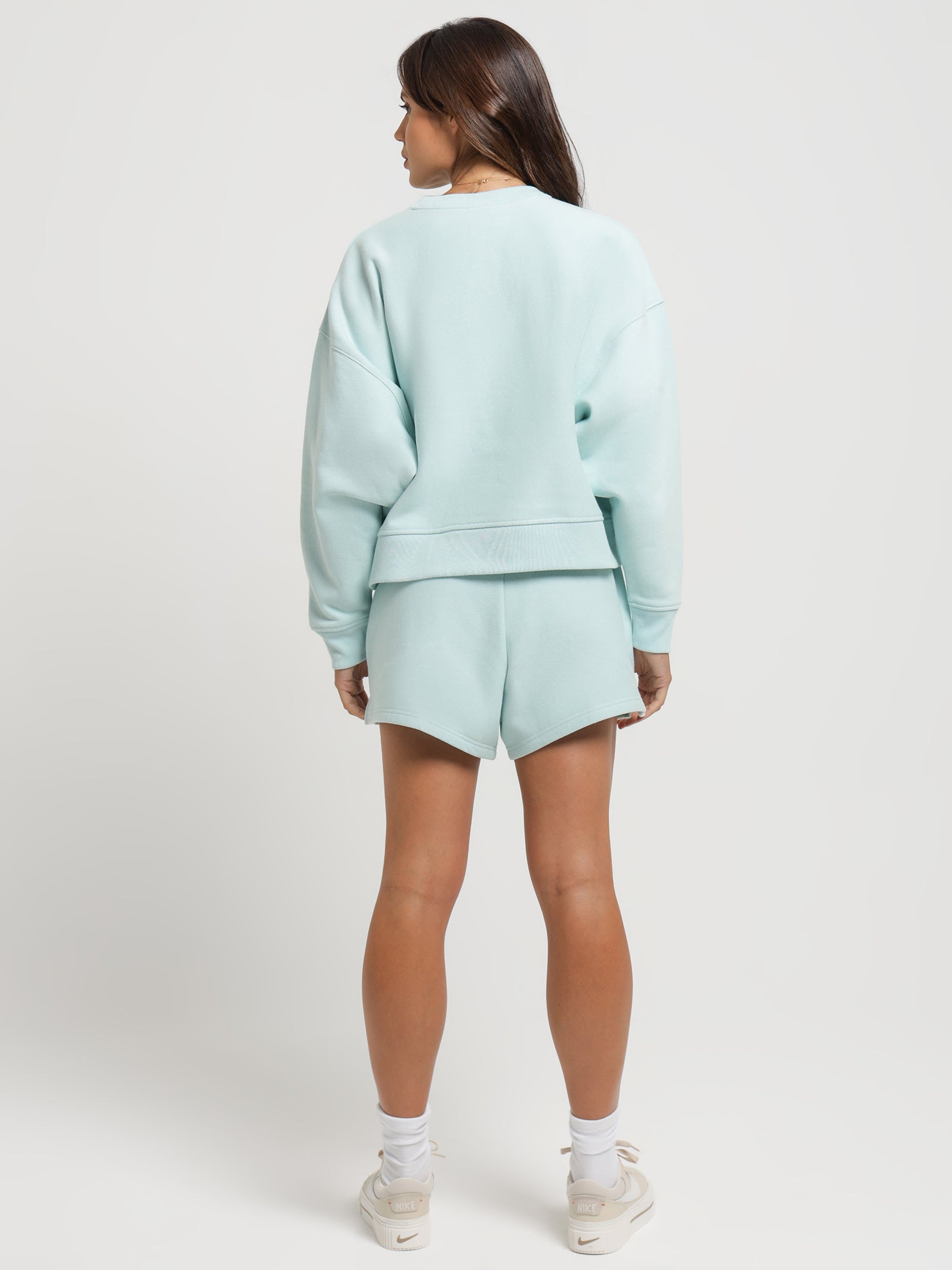 Reverse Weave Level Up Shorts in Light Blue