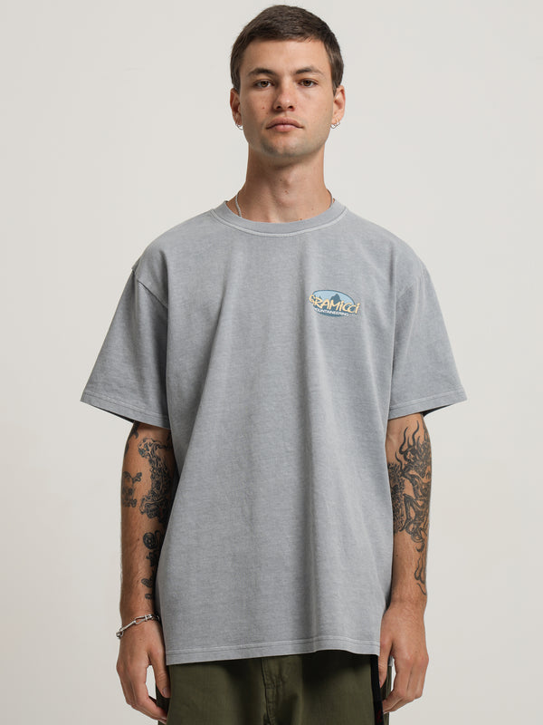 Summit T-Shirt in Smoky Slate Pigment - Glue Store