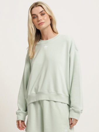 Linen Essentials - With Glue + Store Hemp in Green Sweatshirt Made
