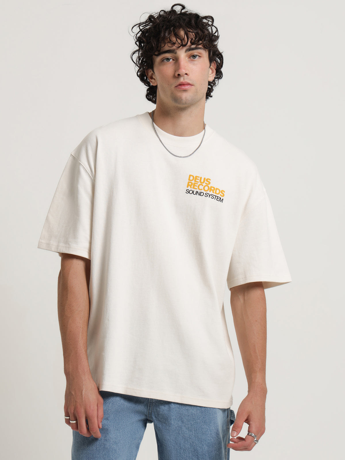 Deus Sound System T-Shirt in White Sand | White Sands