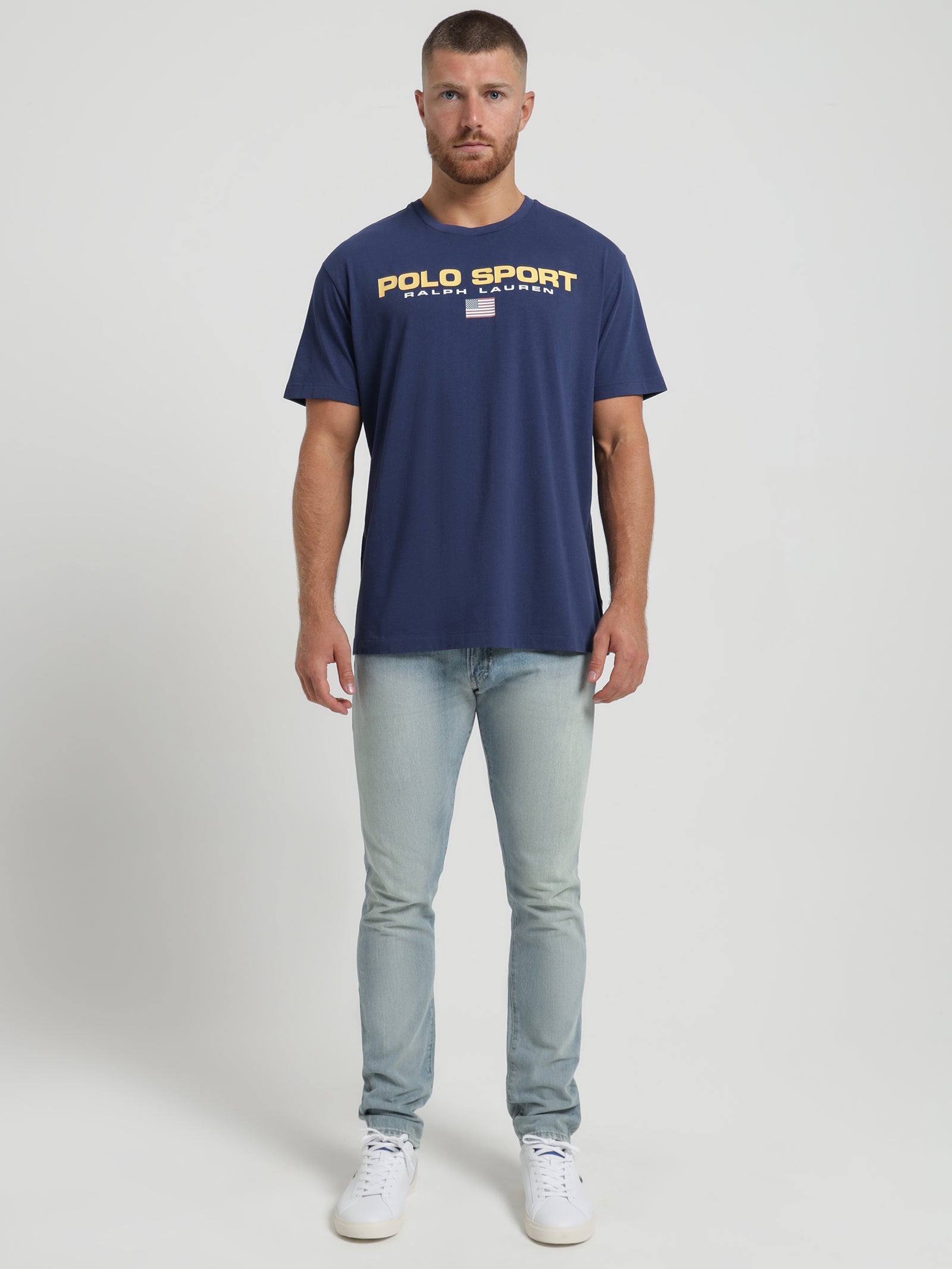 Polo Sport Jersey T-Shirt in Cobalt