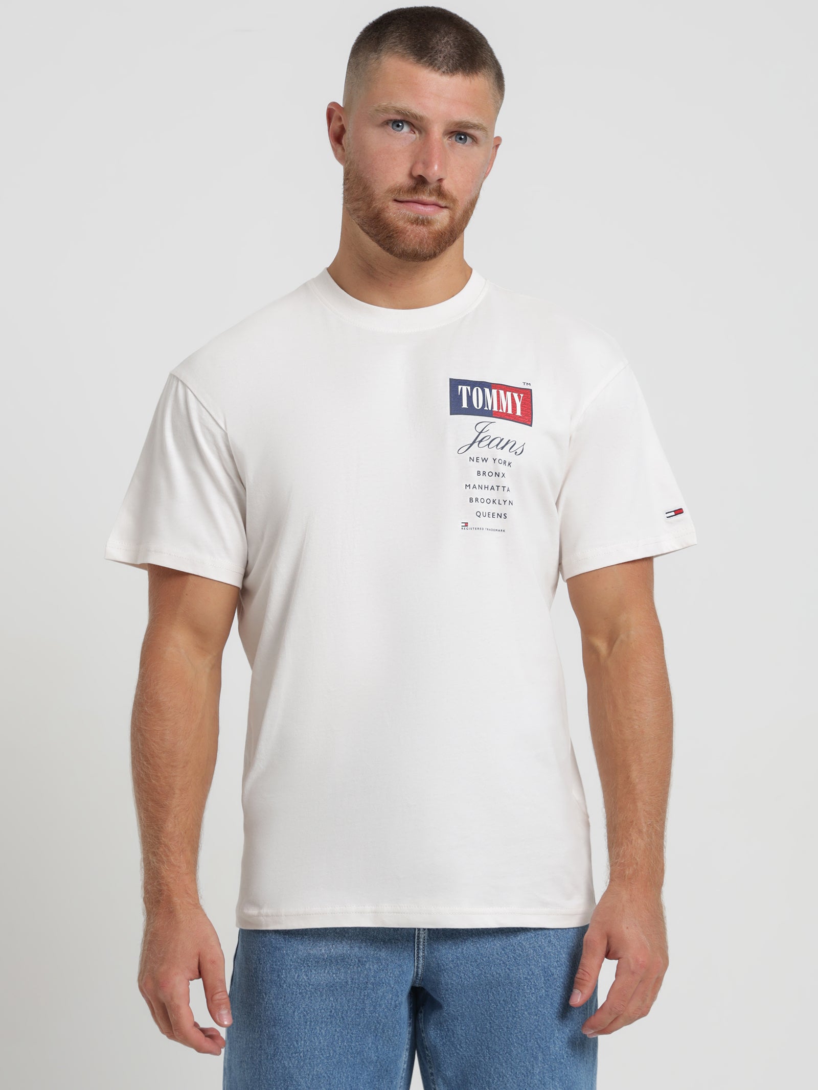 Tommy hilfiger Relaxed Timeless T-Shirt in Ancient White | Glue Store