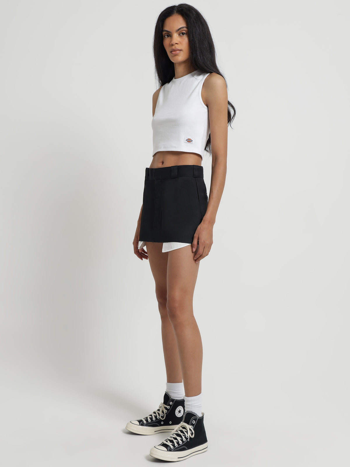 Dickies Essential Rib Tank in White | White