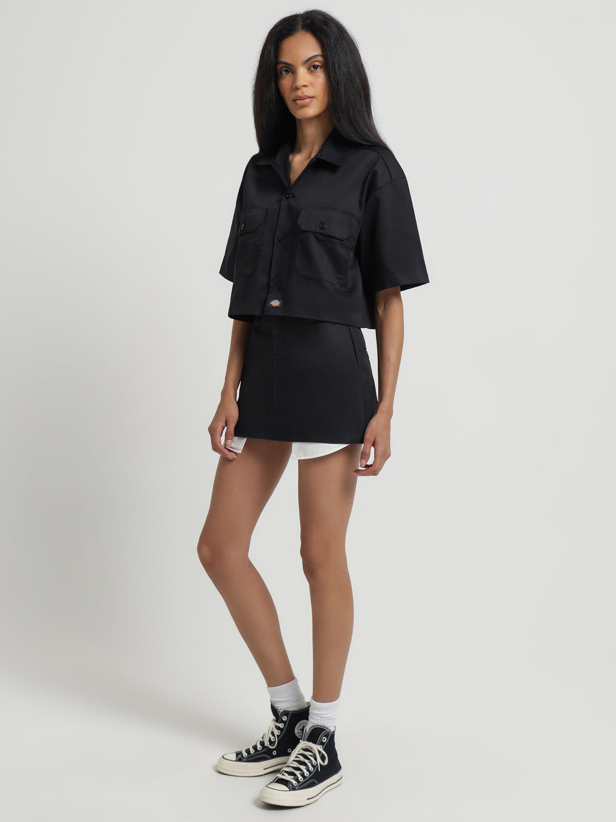 Dickies 874 Mini Skirt in Black | Black