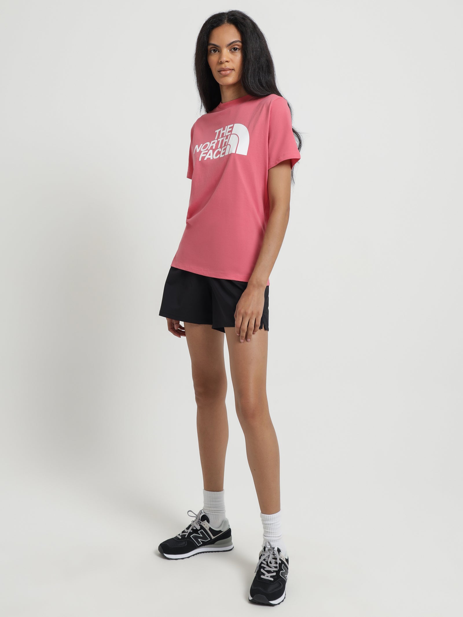 Short Sleeve HD T-Shirt in Pink & White