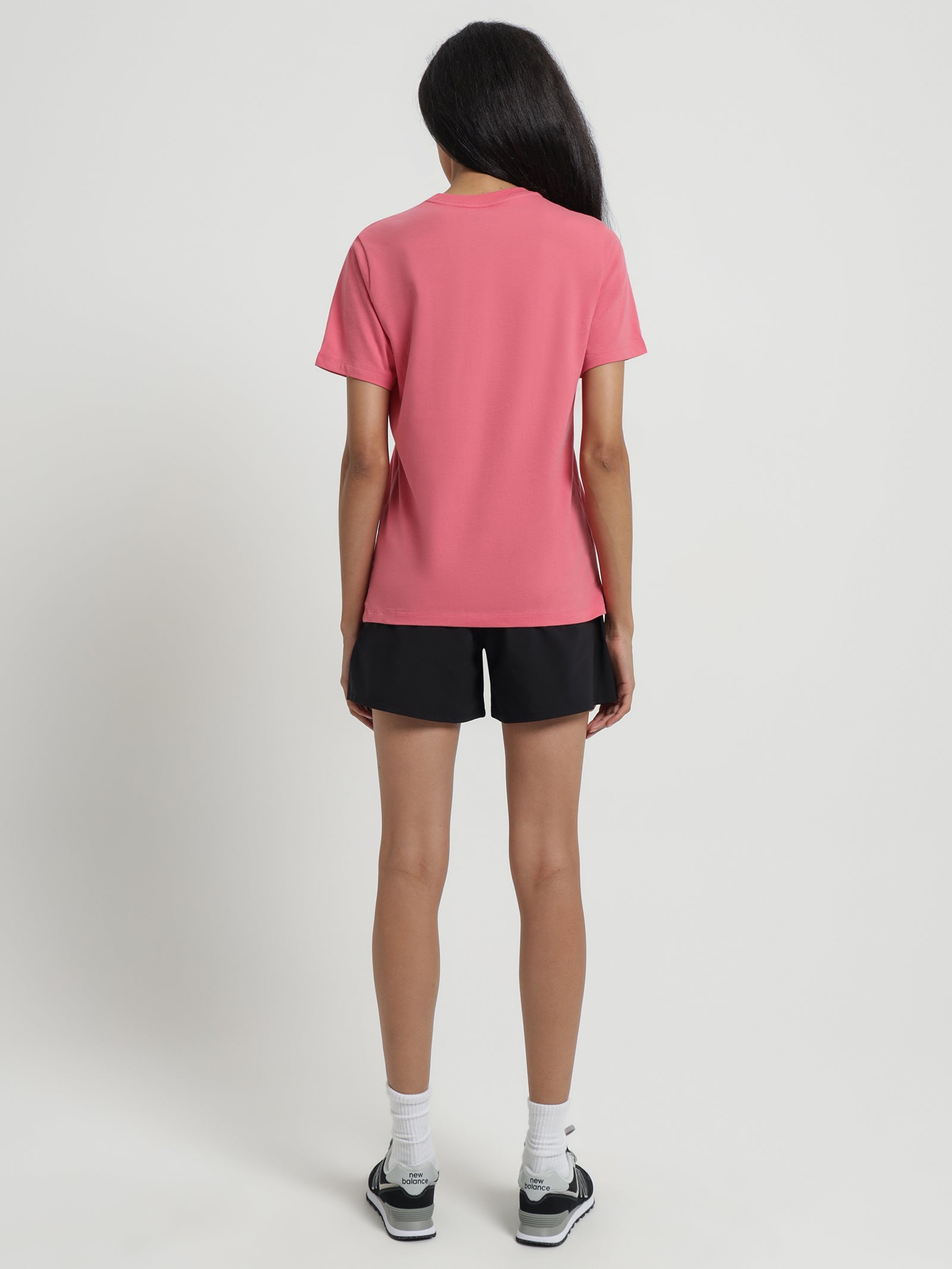 Short Sleeve HD T-Shirt in Pink & White