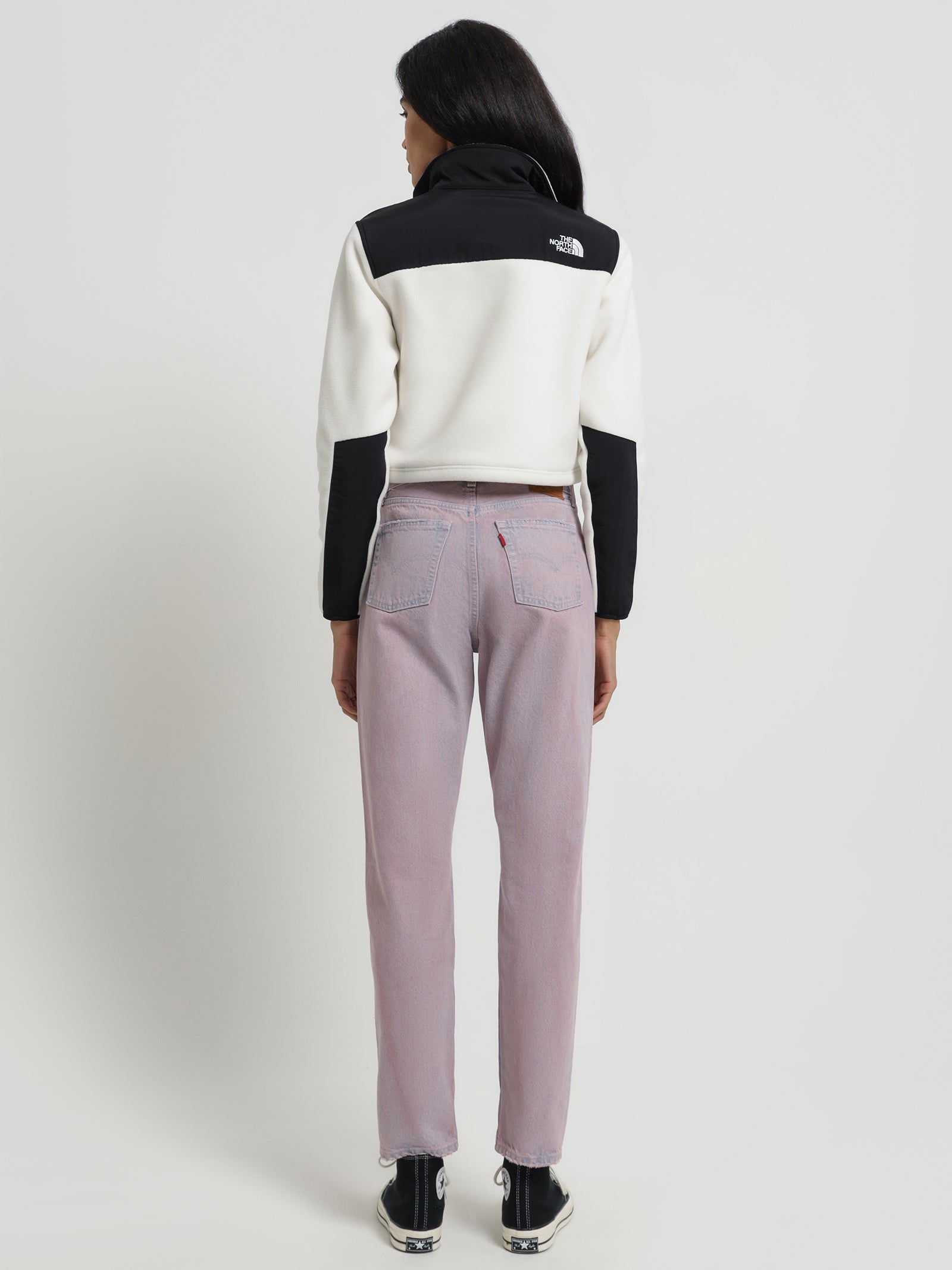 Denali Fleece Cropped Pullover in Gardenia White