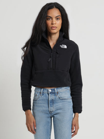 Cropped Denali Fleece in TNF Black