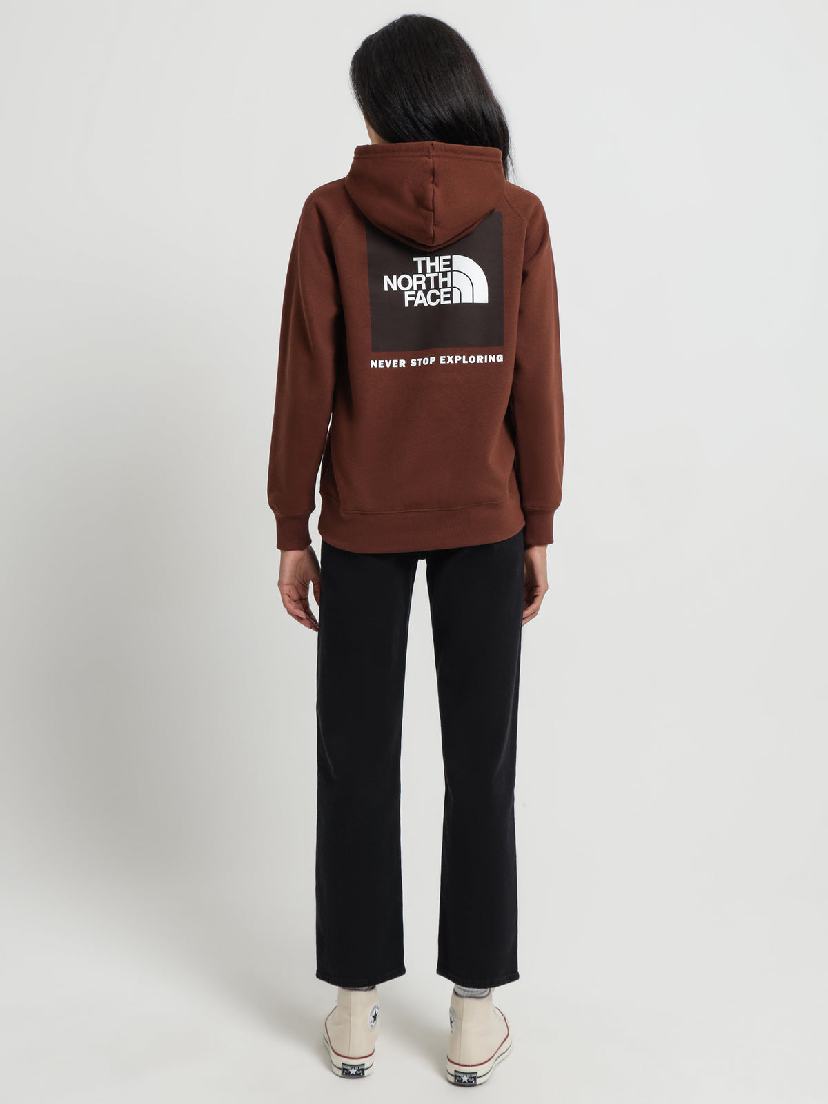 The North Face Box NSE Pullover Hoodie in Dark Oak | Dark Oak