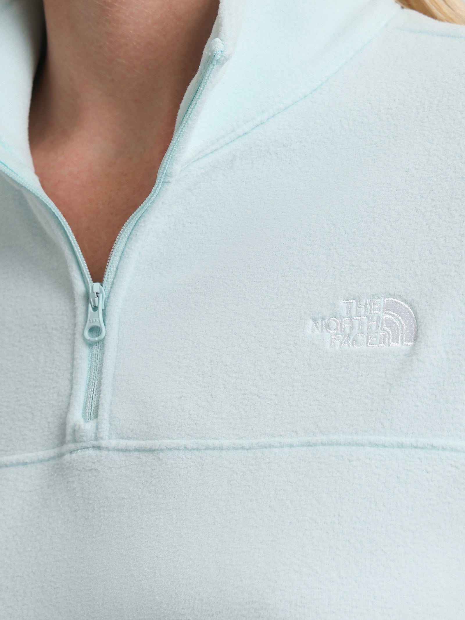 TKA Glacier 1/4 Zip Fleece Pull-Over in Light Blue