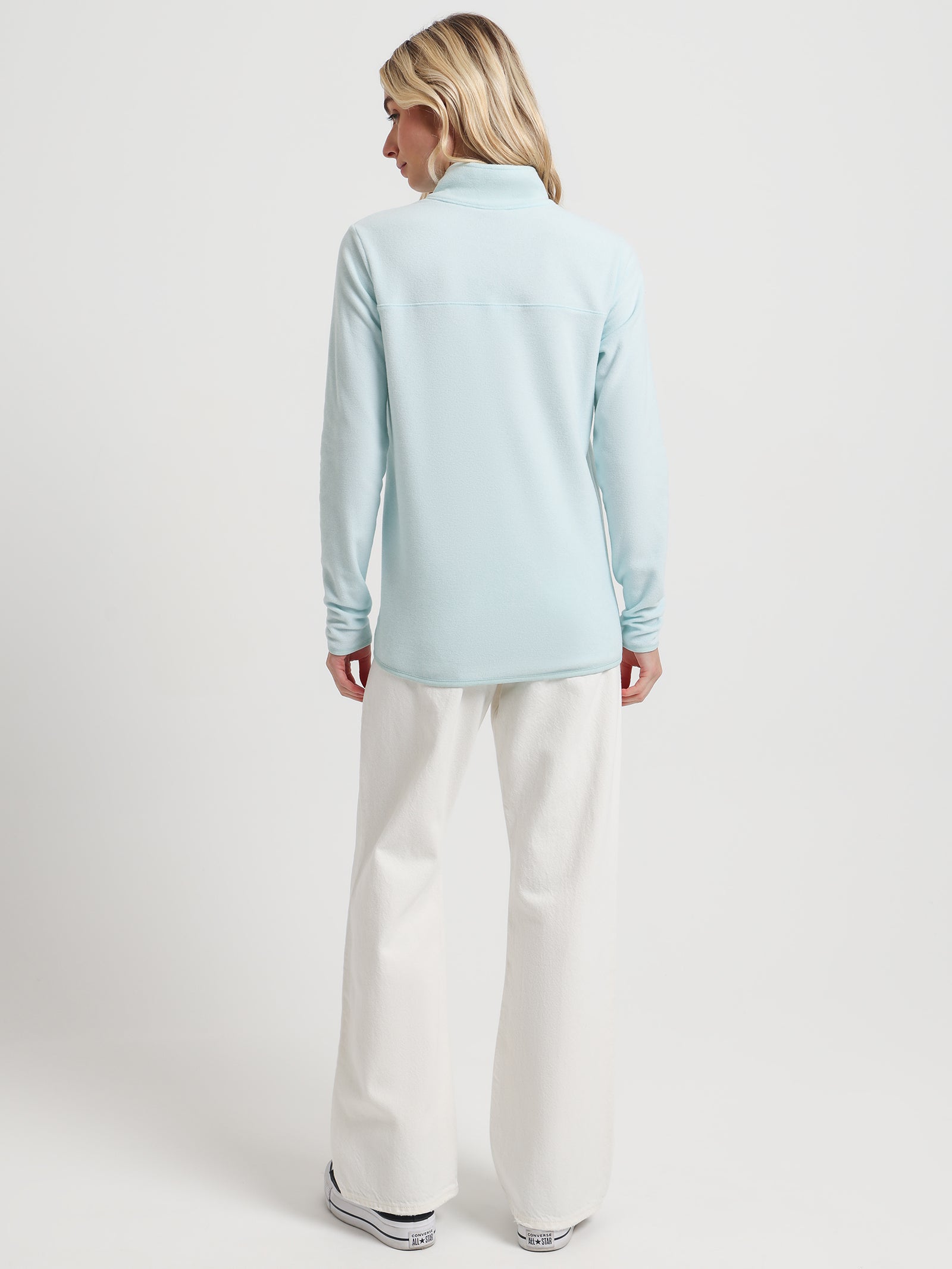 TKA Glacier 1/4 Zip Fleece Pull-Over in Light Blue