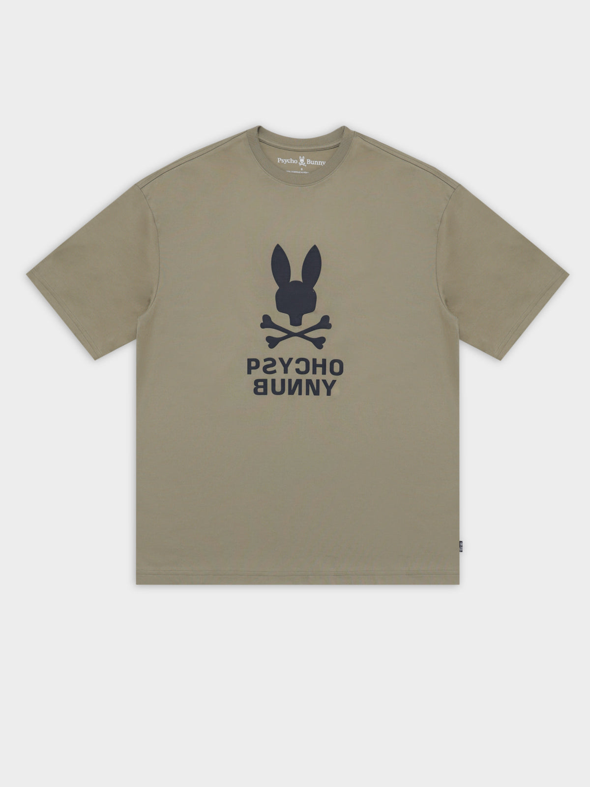 Psycho Bunny Inc Lloyds Relaxed Fit Graphic T-Shirt in Sand | 357 Wet Sand