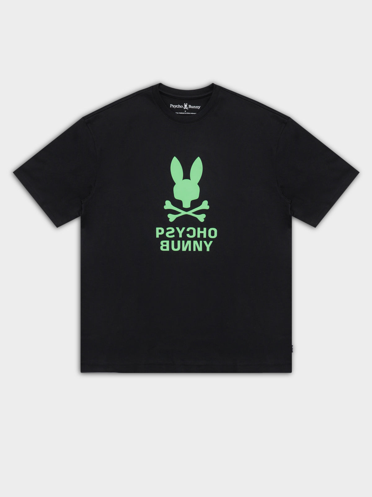 Psycho Bunny Inc Lloyds Relaxed Fit Graphic T-Shirt in Black | 001 Black