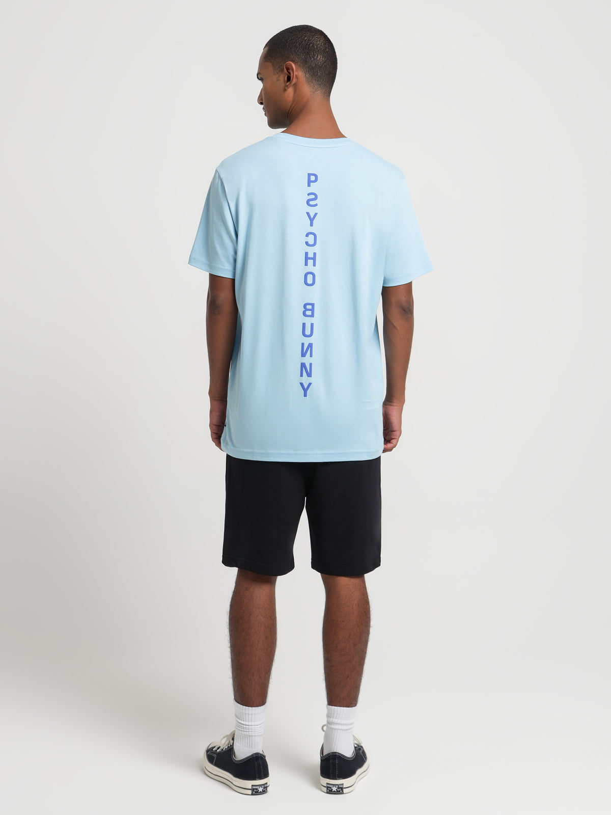 Psycho Bunny Inc Lloyds Relaxed Fit Graphic T-Shirt in Sky Blue | 436 Sky Blue