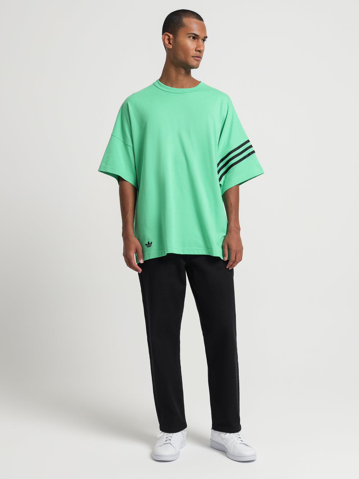 Adidas New C T-Shirt in Green | Green