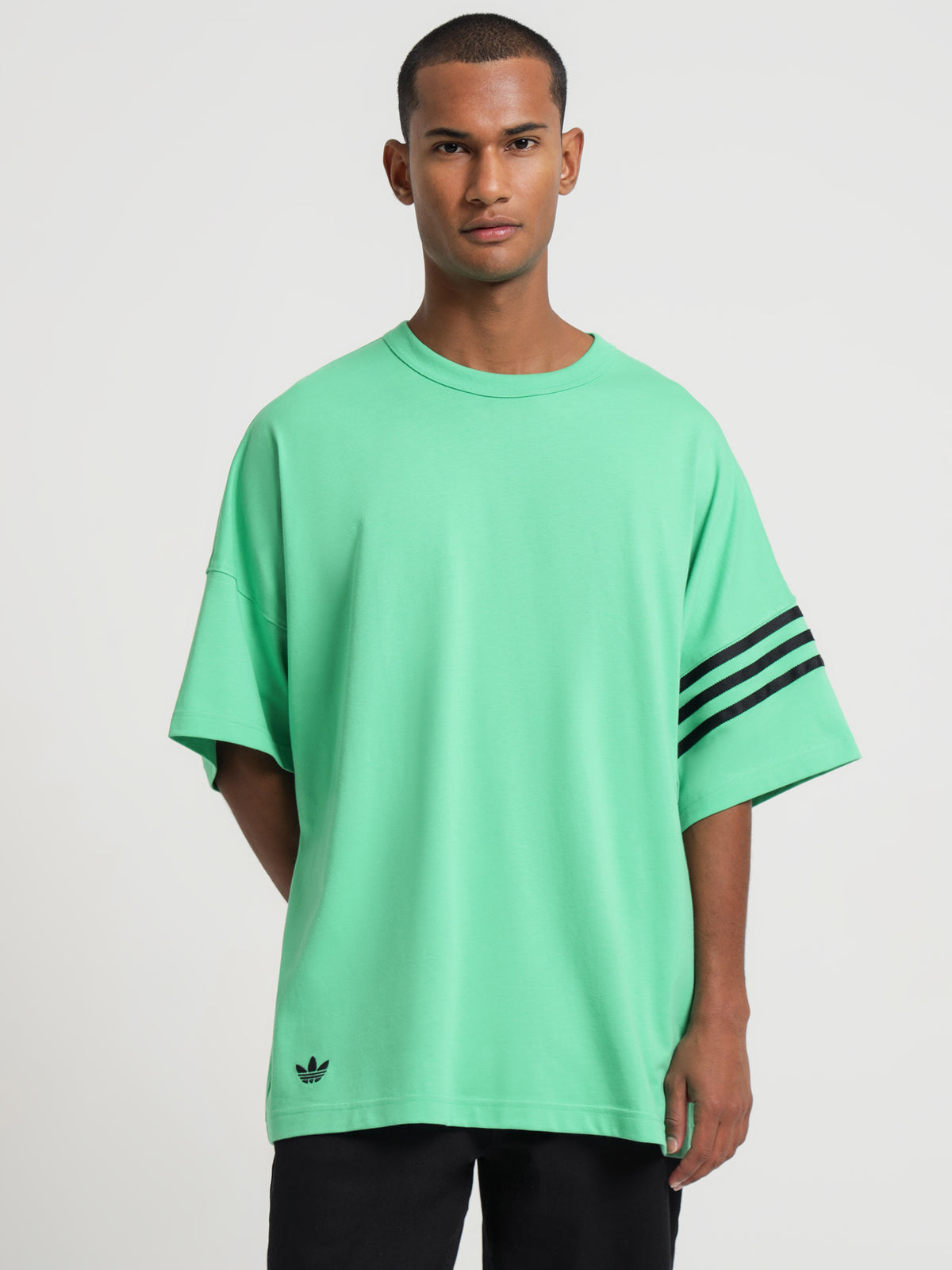 Adidas New C T-Shirt in Green | Green