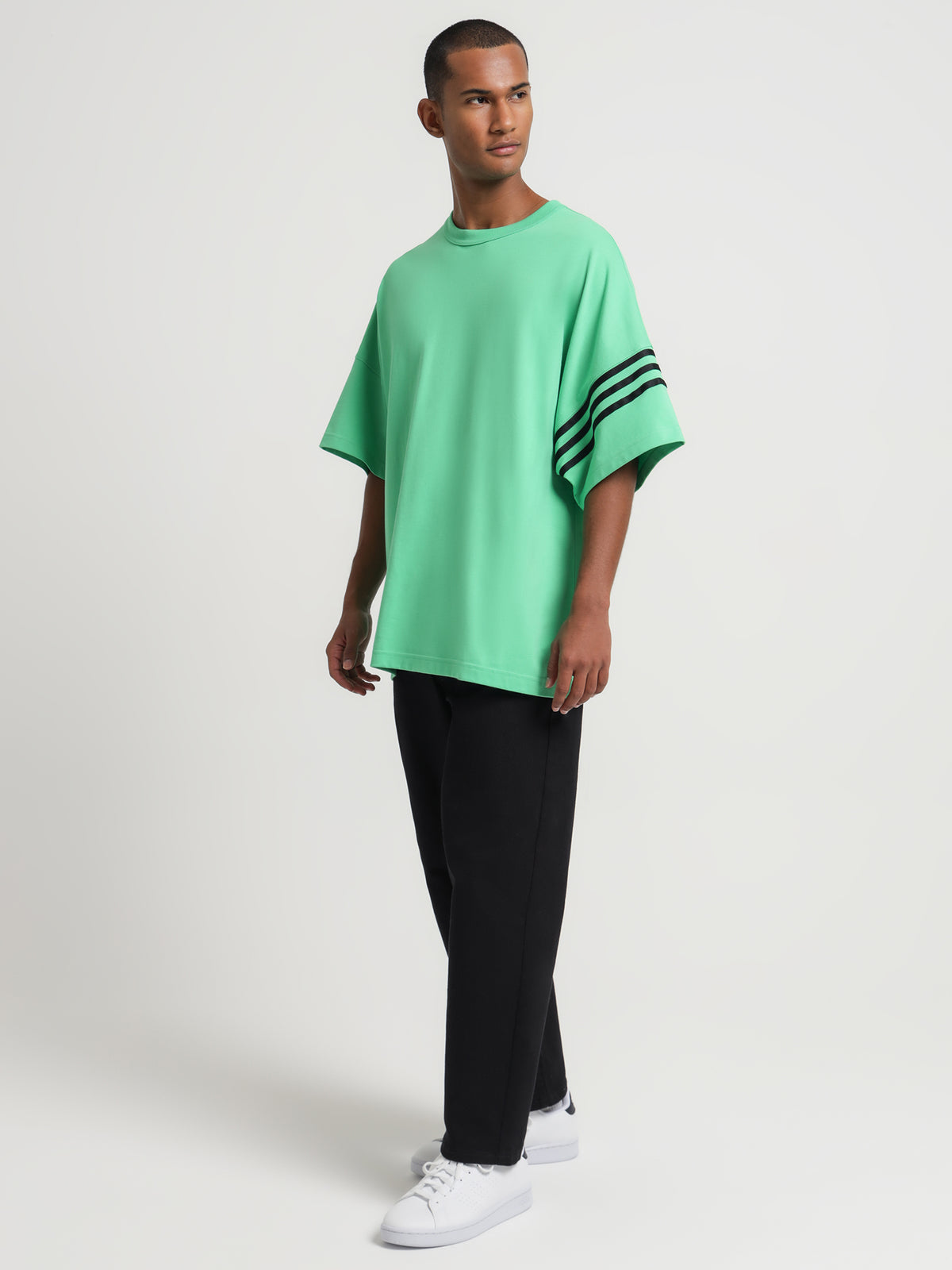 Adidas New C T-Shirt in Green | Green