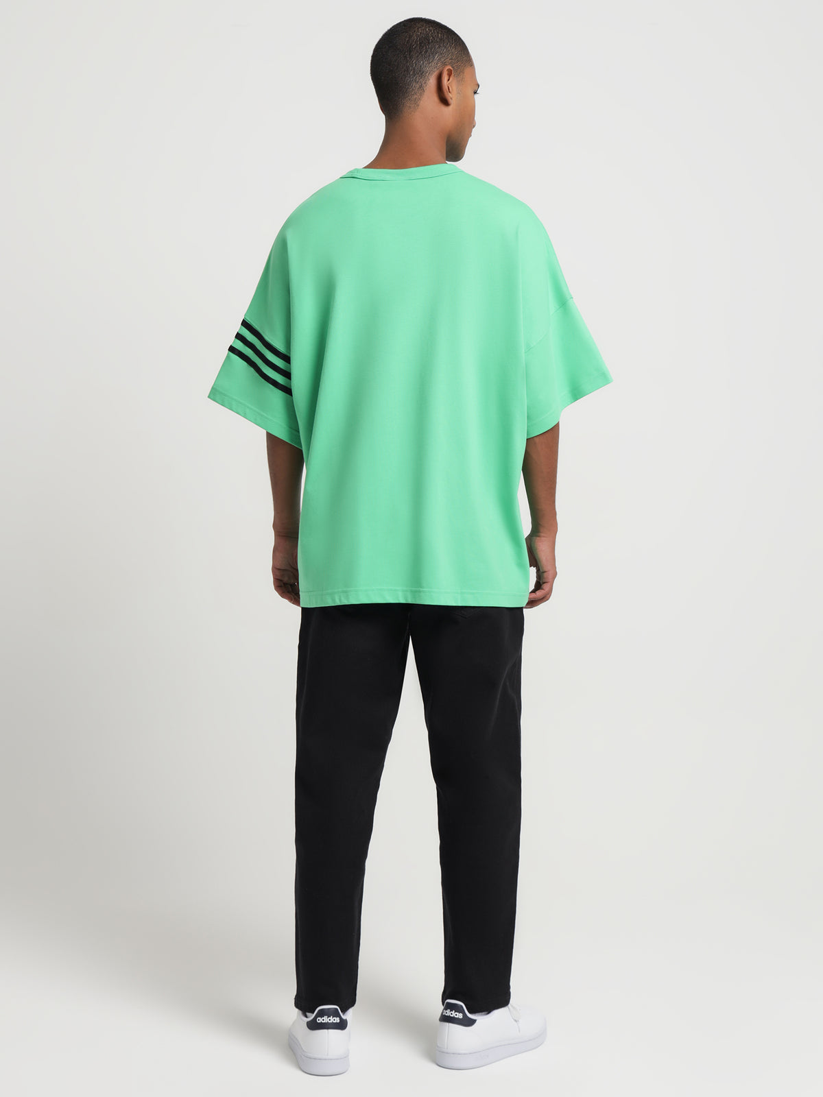 Adidas New C T-Shirt in Green | Green