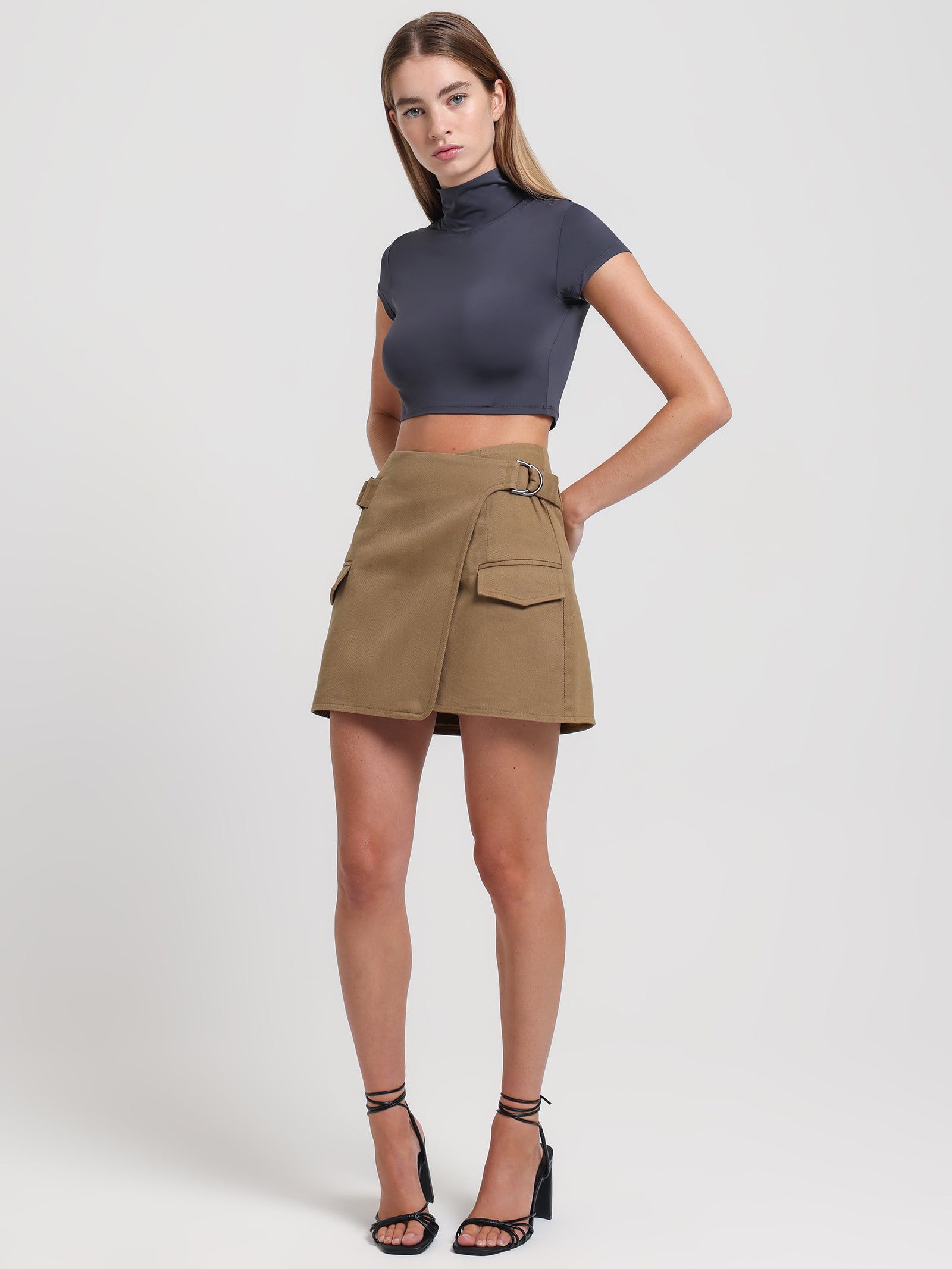 MISHA World Farah Pocket Detail Mini Skirt