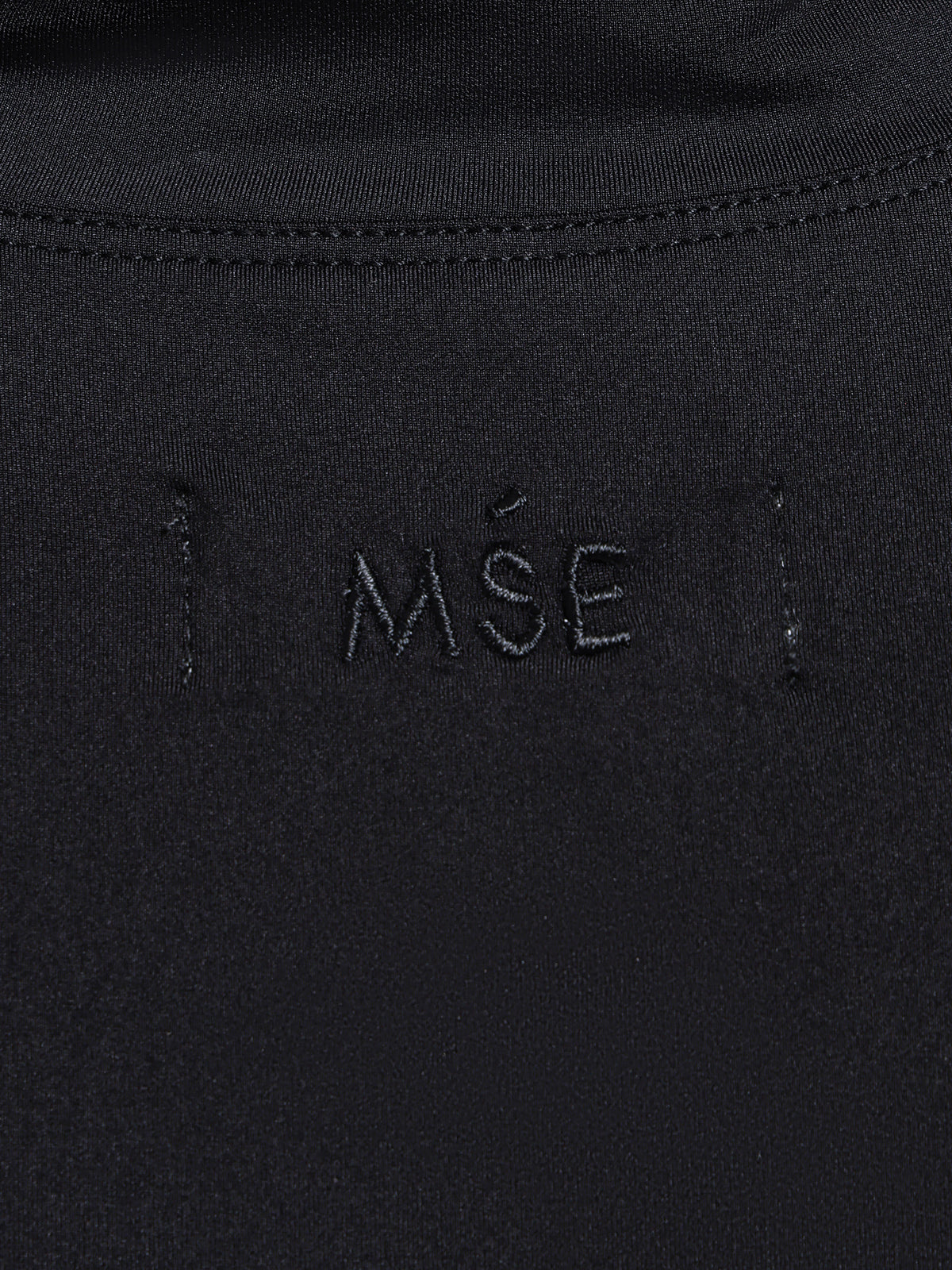 MSE Standard High Neck T-Shirt in Black | Black