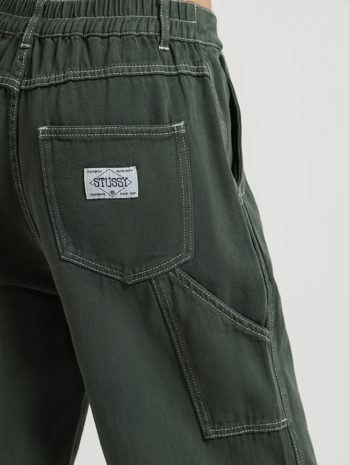 Nevada Carpenter Jeans in Fern Green