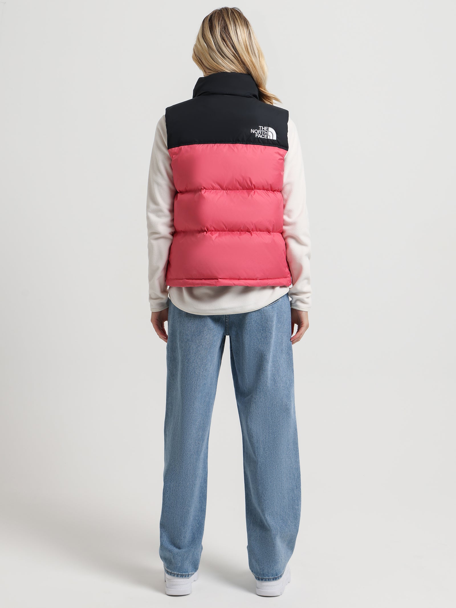 1996 Retro Nuptse Vest in Pink