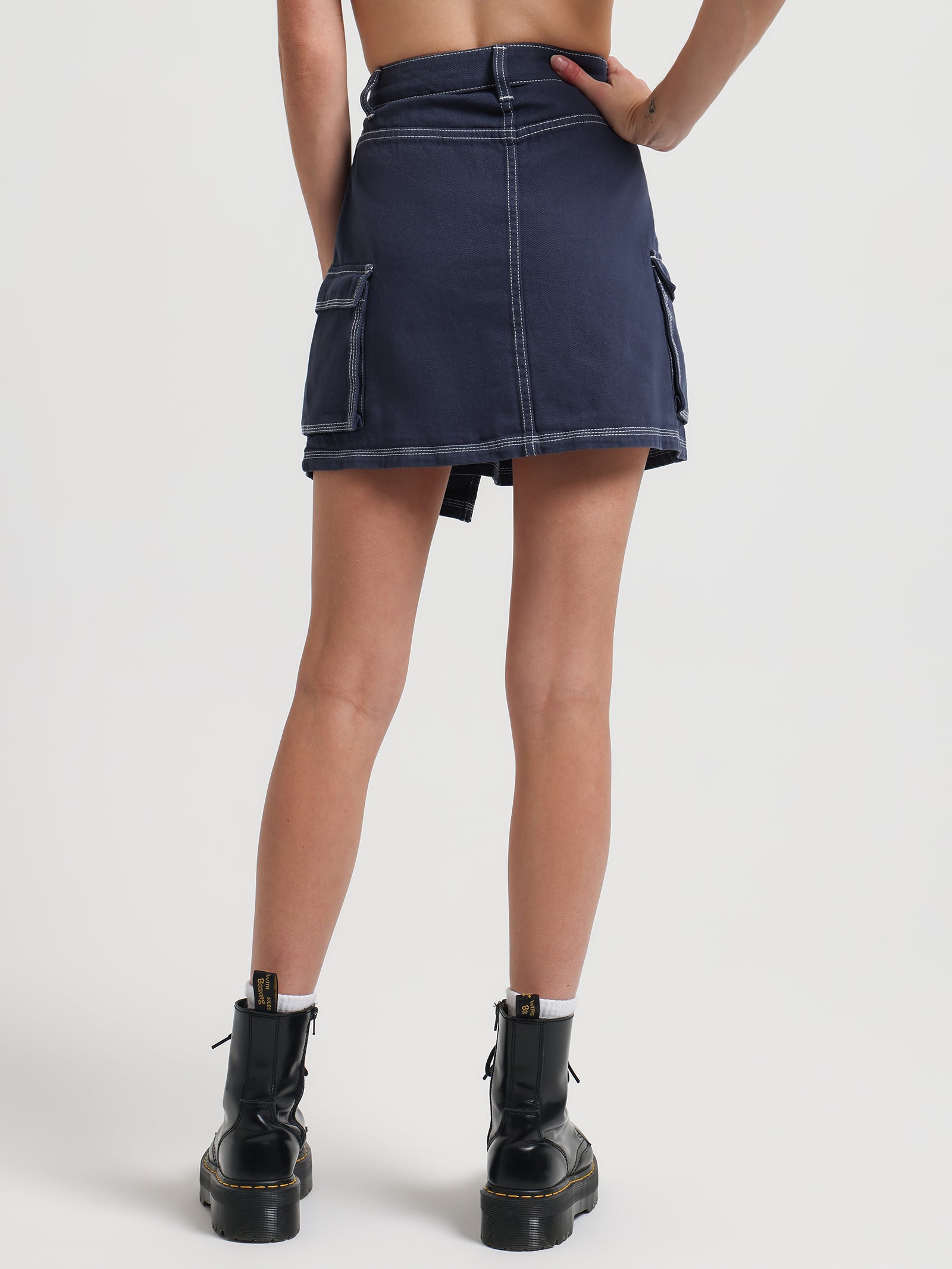 Shannon Pleated Skirt in Check - Glue Store