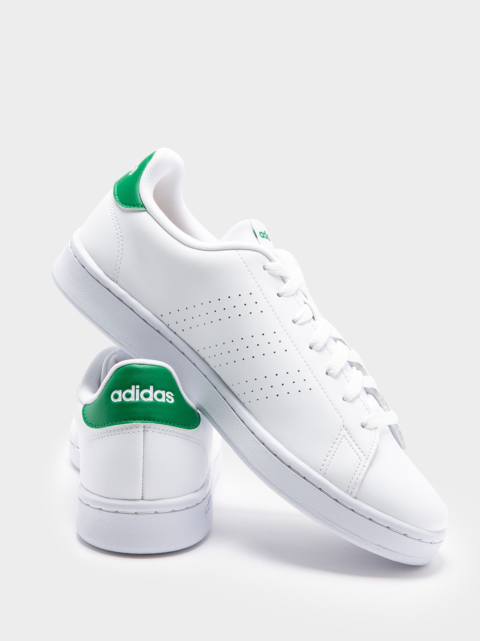 Mens Advantage Shoes in Cloud White & Green