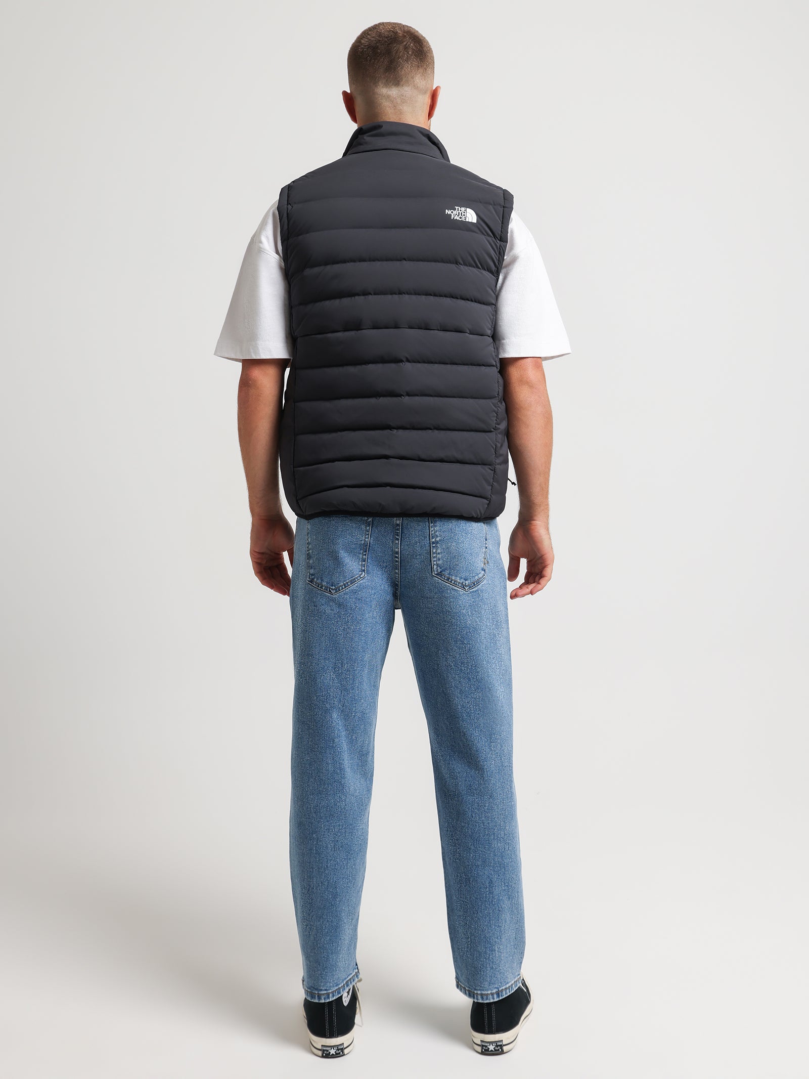 Belleview Stretch Down Vest in TNF Black