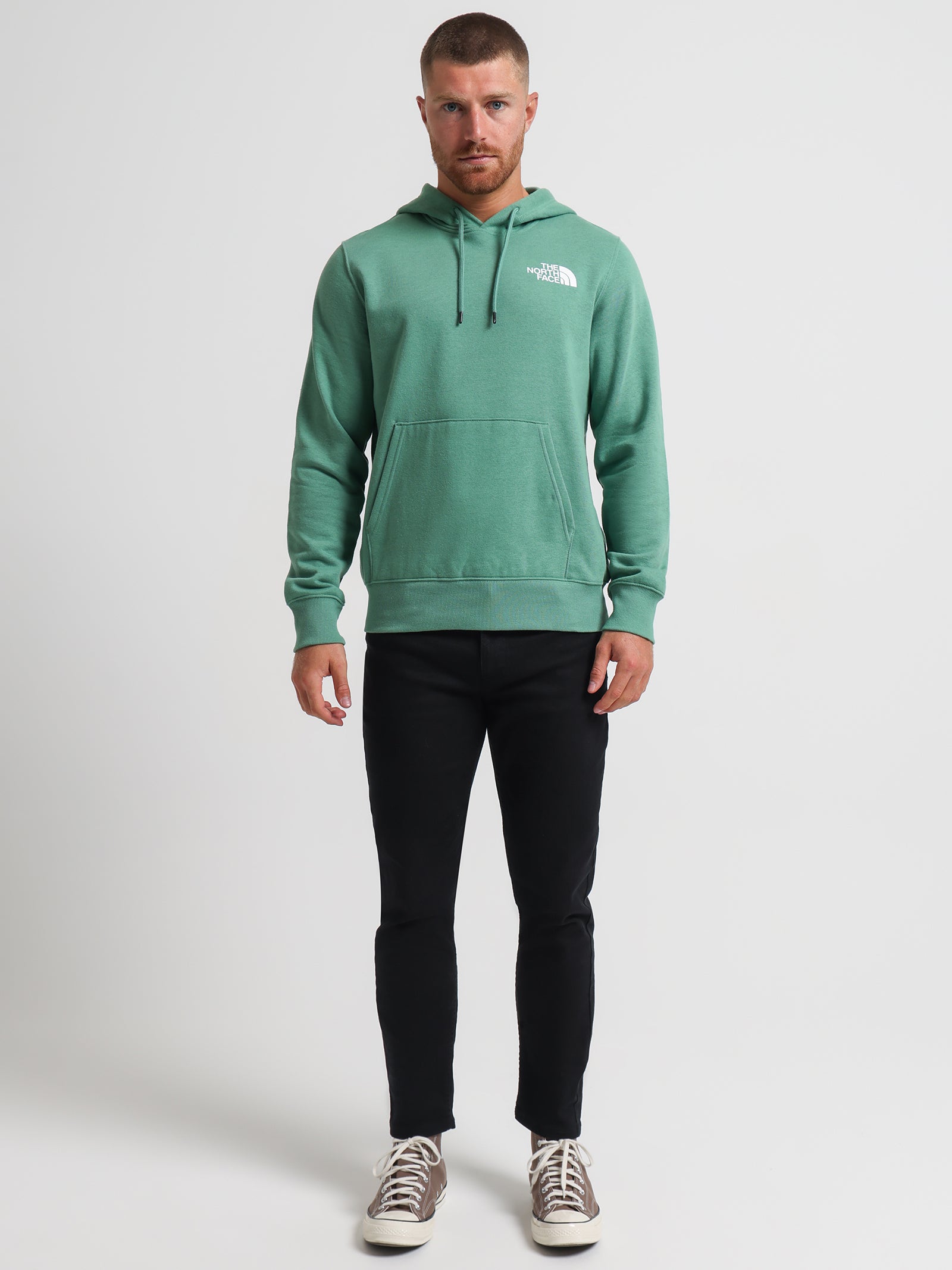 Box NSE Pullover Hoodie in Deep Grass Green