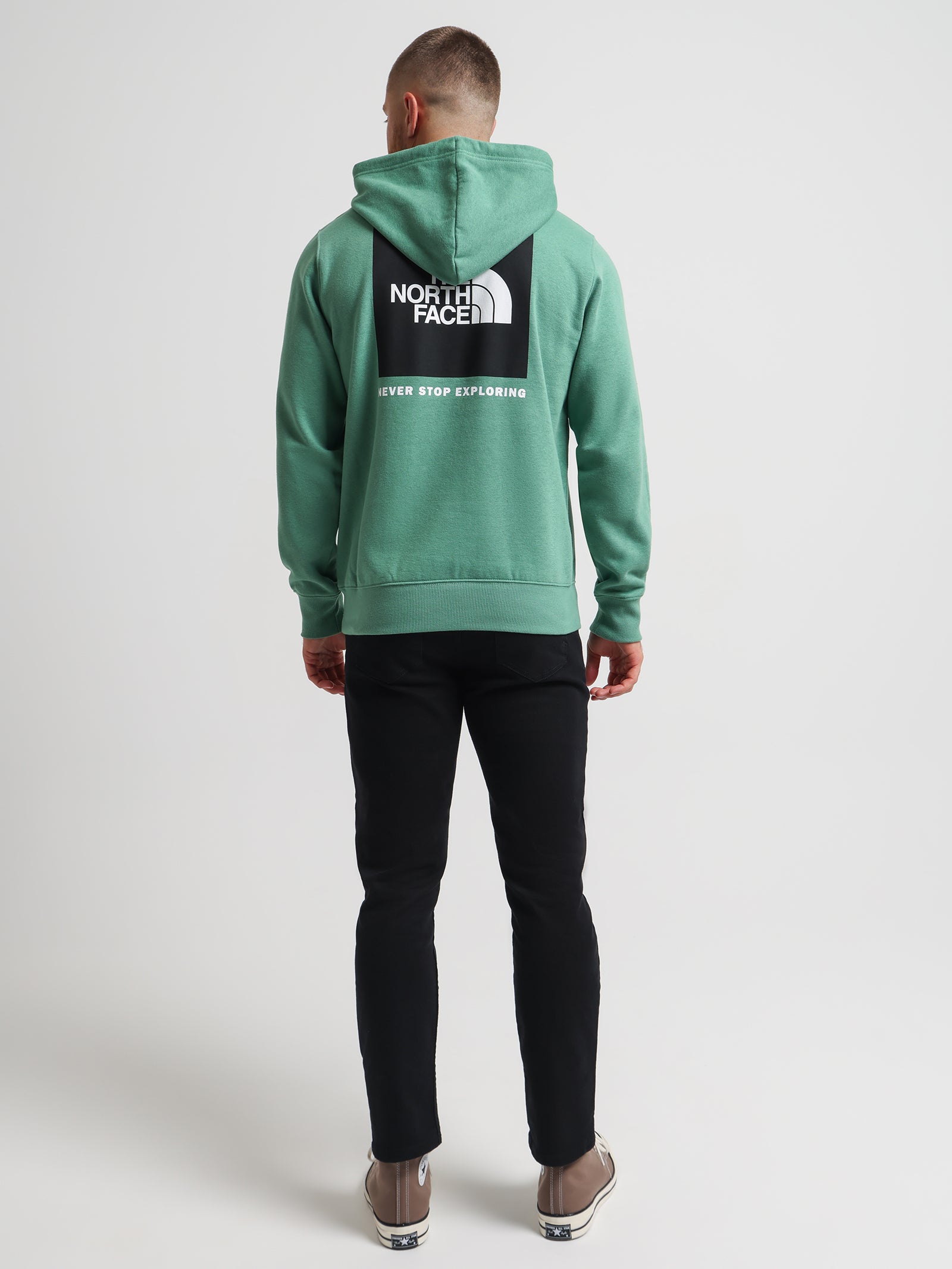 Box NSE Pullover Hoodie in Deep Grass Green