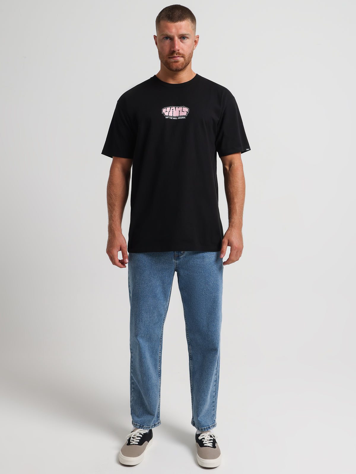 Vans Blocked Vans Logo T-Shirt in Black | Black