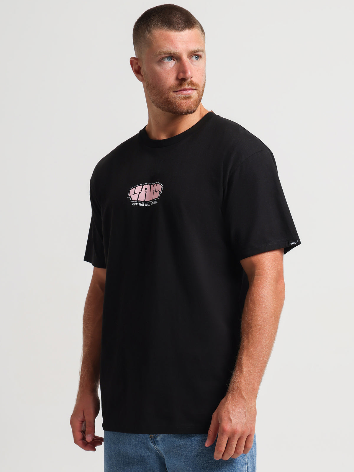 Vans Blocked Vans Logo T-Shirt in Black | Black