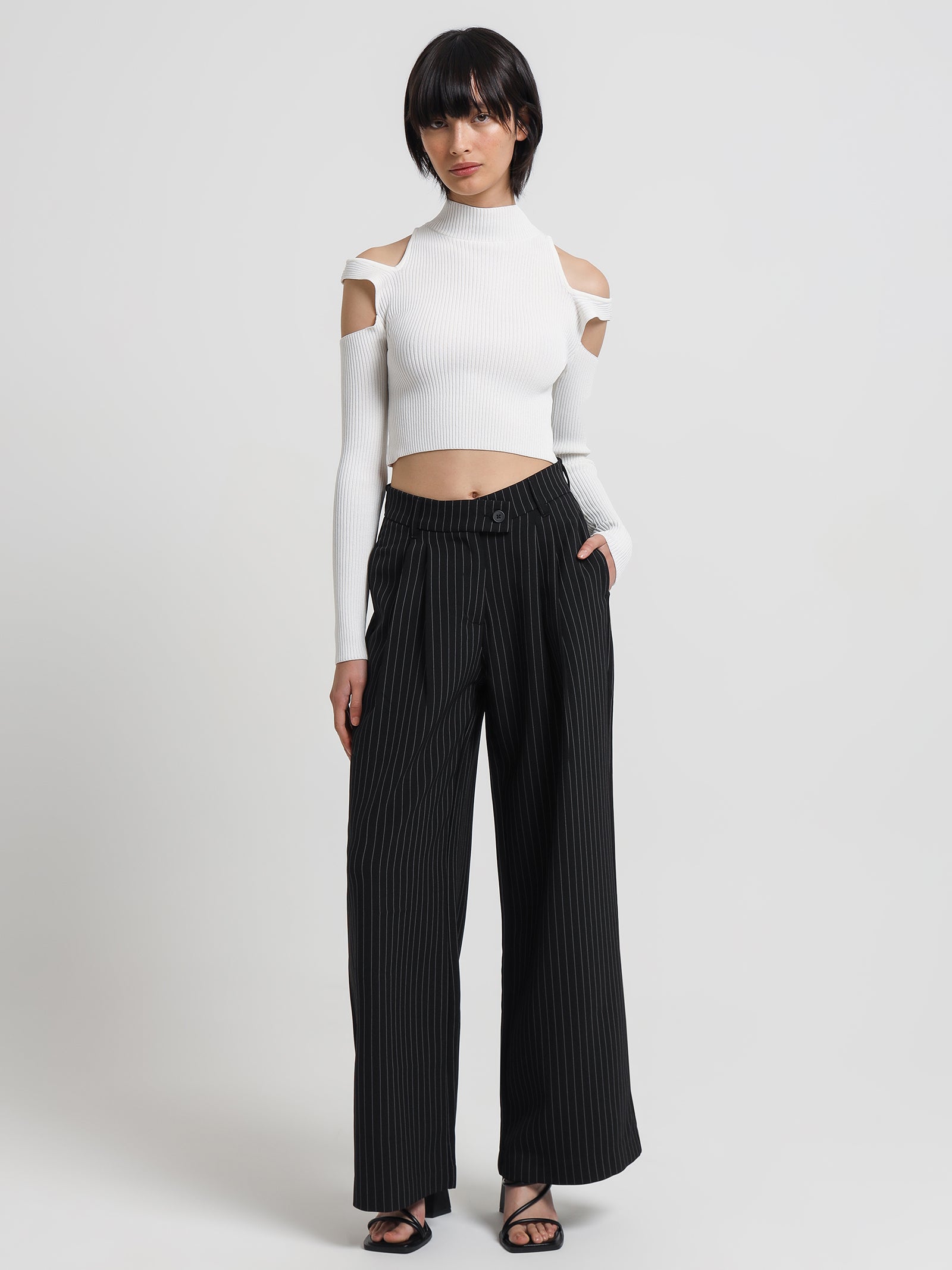 Mikal Knit Top in Off White