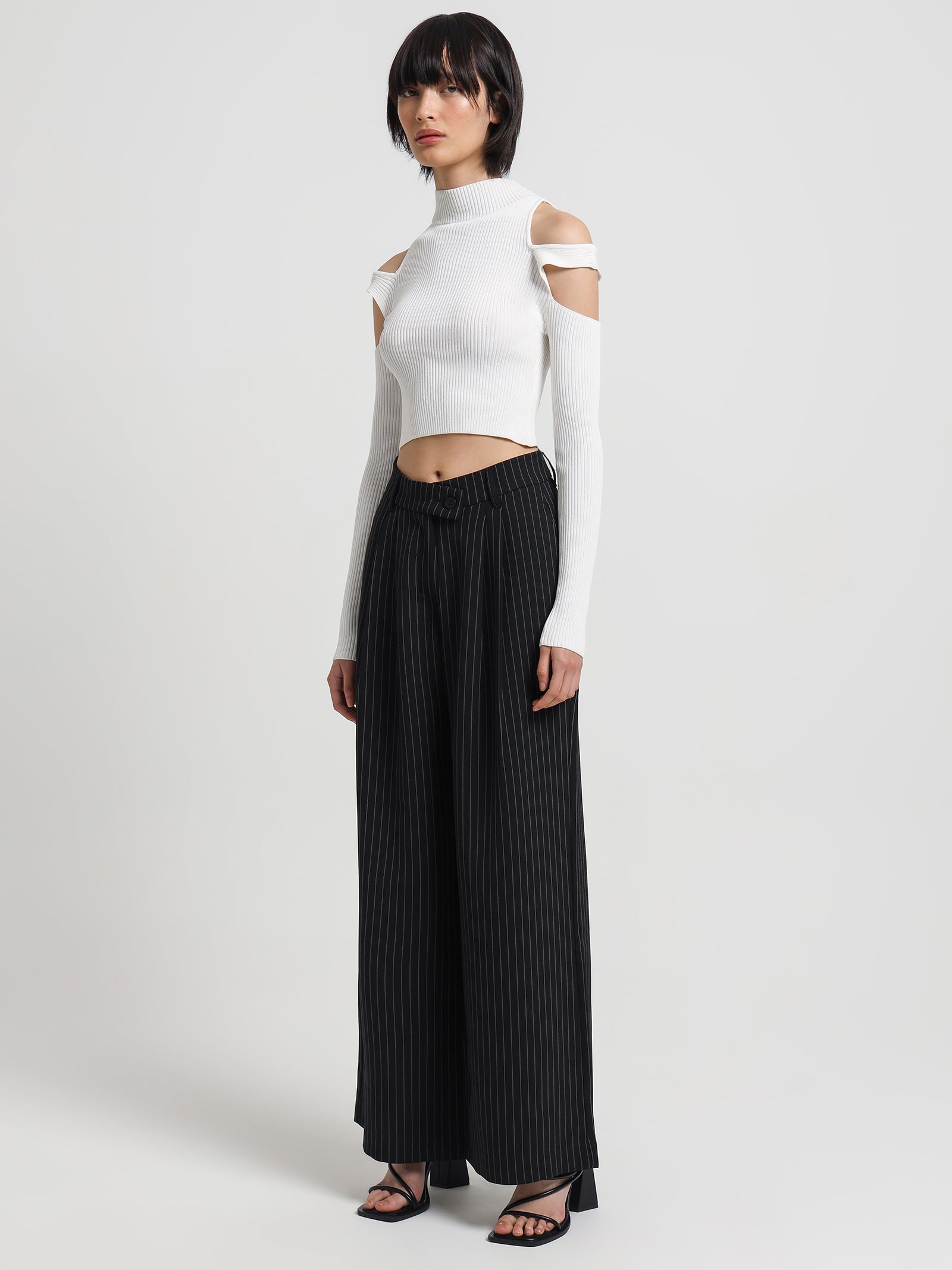 Mikal Knit Top in Off White