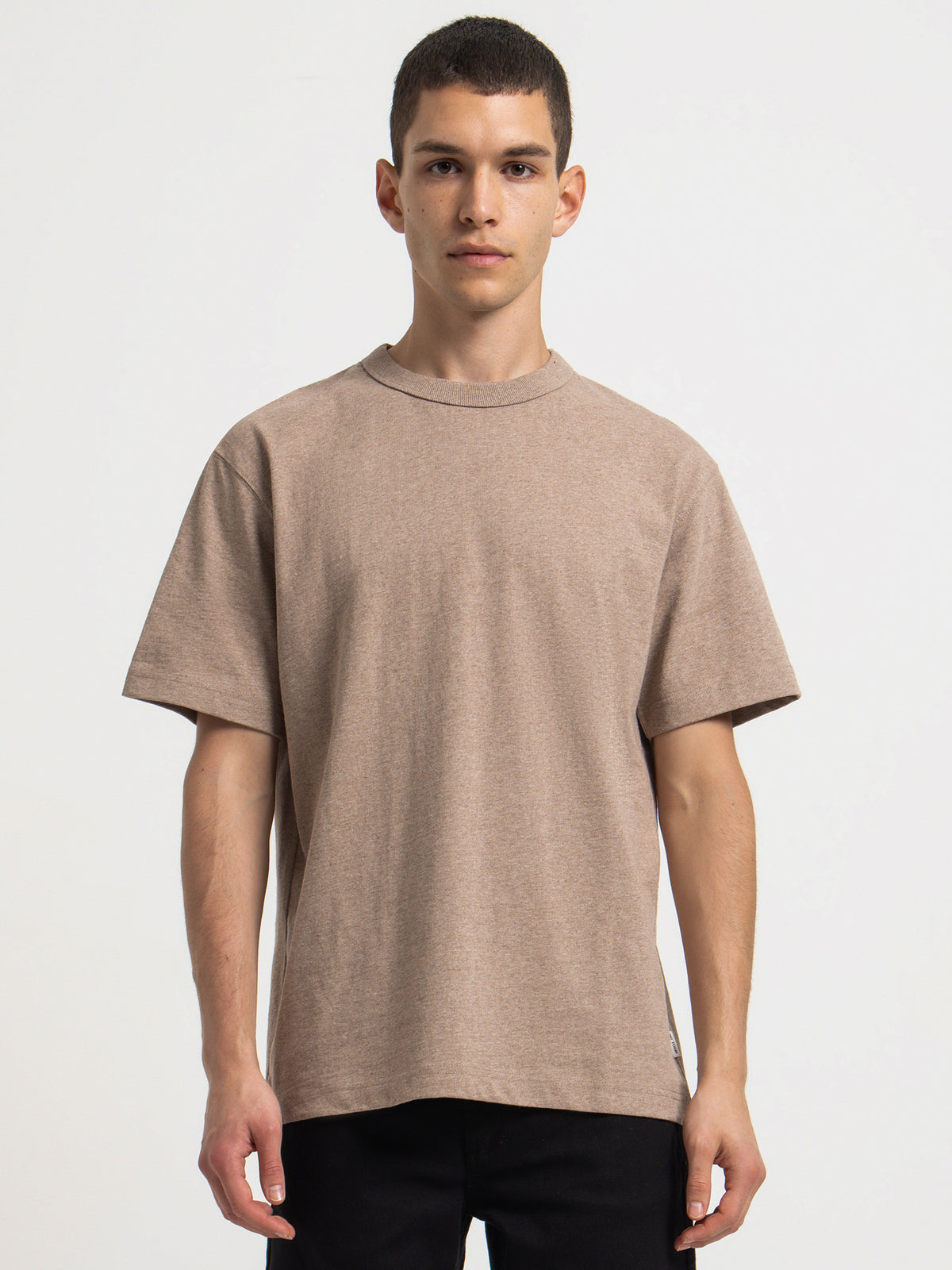 Article One Heavyweight Crew T-Shirt in Granola Marle | Granola Marle