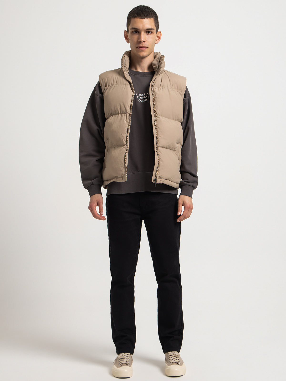 Article One Seneca Puffer Vest in Granola | Granola