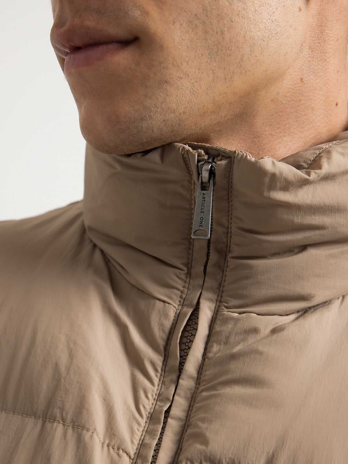 Article One Seneca Puffer Vest in Granola | Granola