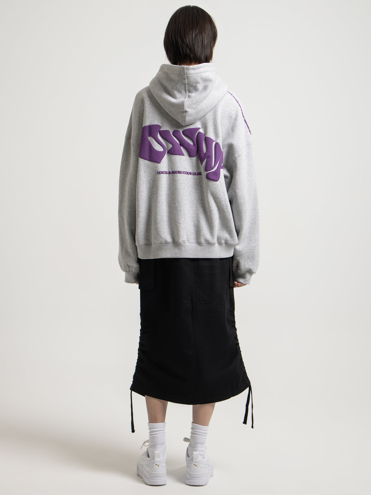 OWWY Origins Hoodie in Grey & Grape | Grey/Grape